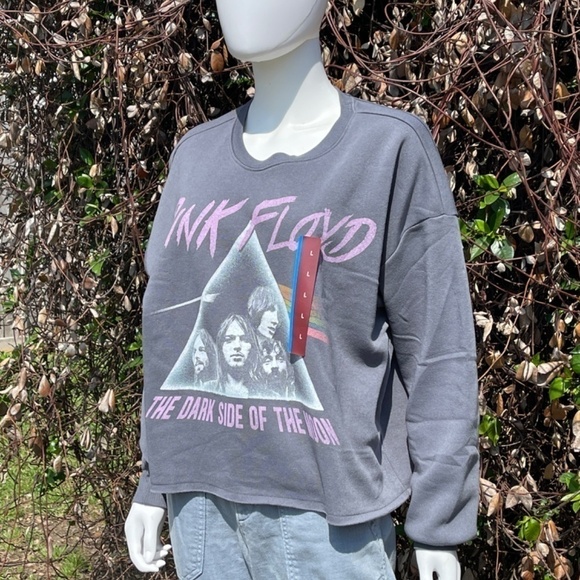NWT Pink Floyd Dark Side Of The Moon Lightweight Sweatshirt Large - Picture 8 of 9